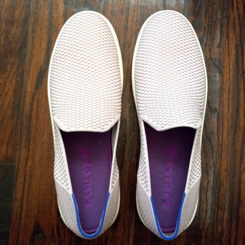 NEW Retired Rothy's Sneakers Whisper Grey Sz 11.5 Lilac